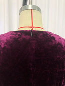 Solid Spliced Folds Dresses