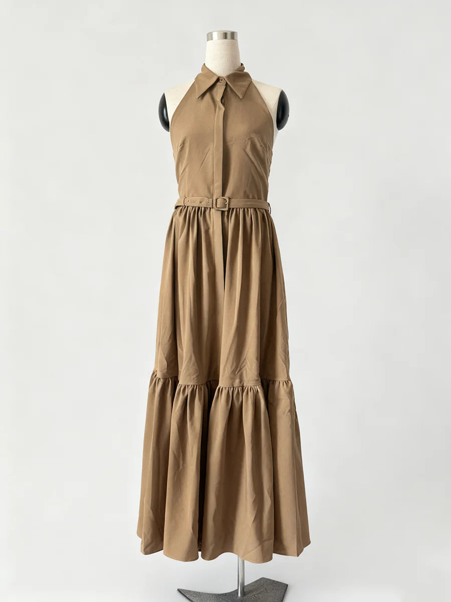 Folds Sleeveless Dress