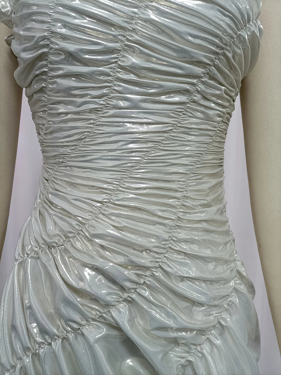 Spliced Folds Dresses