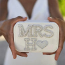 Custom initial Mrs Pearls Jewelry Box Bridal