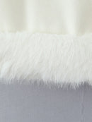 Solid Loose Spliced Fluff Elegant Jackets