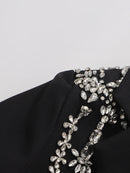 Solid Hollow Out Diamonds Elegant Blazers