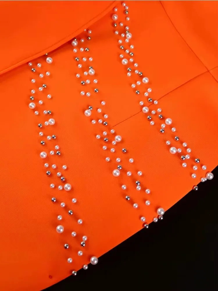 Plus Size Beaded Lace Dress