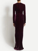 Solid Spliced Folds Dresses