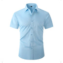 Men's Solid Short Sleeve Shirts