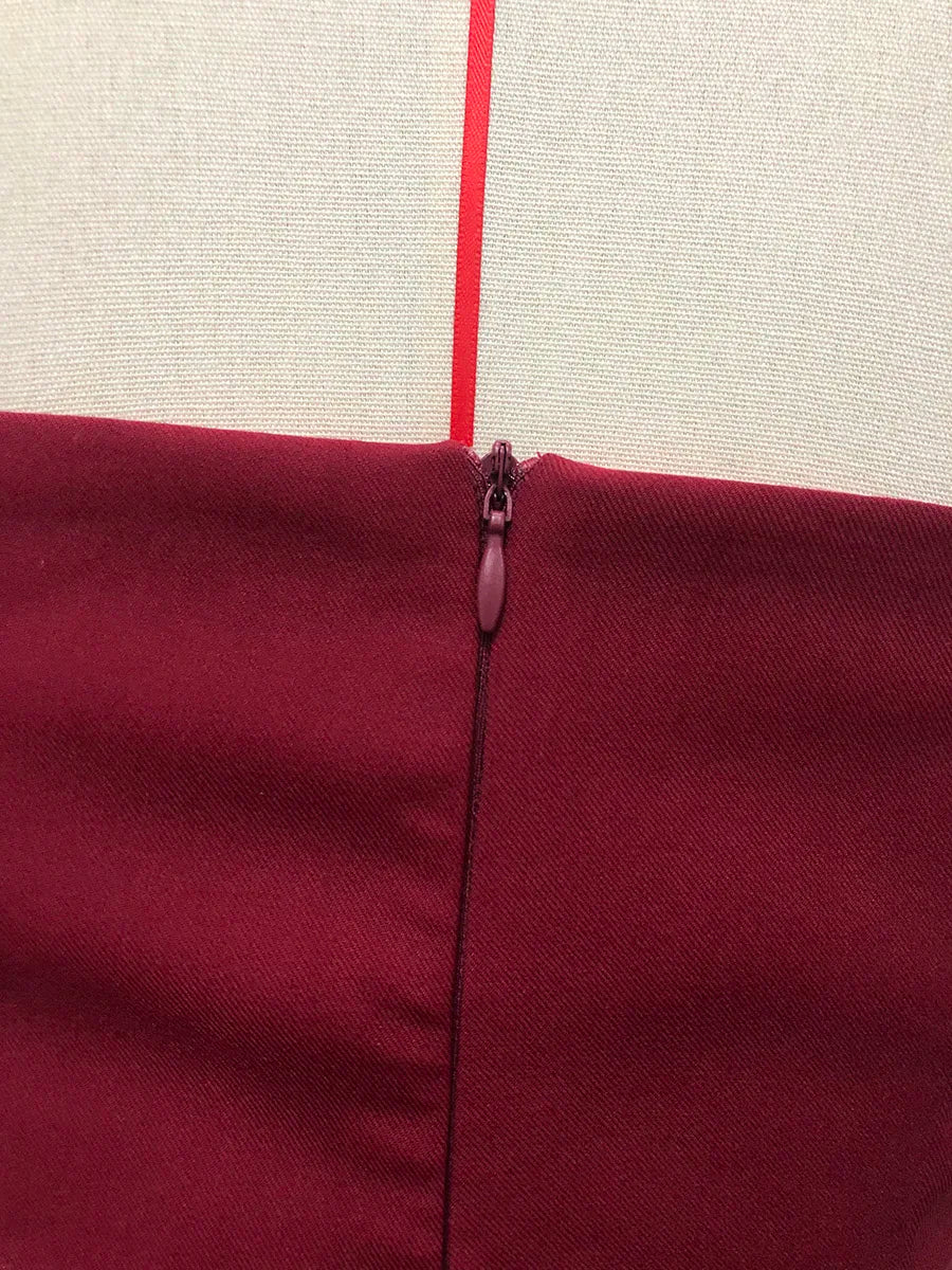 Spliced Ruffles Folds Long Dress