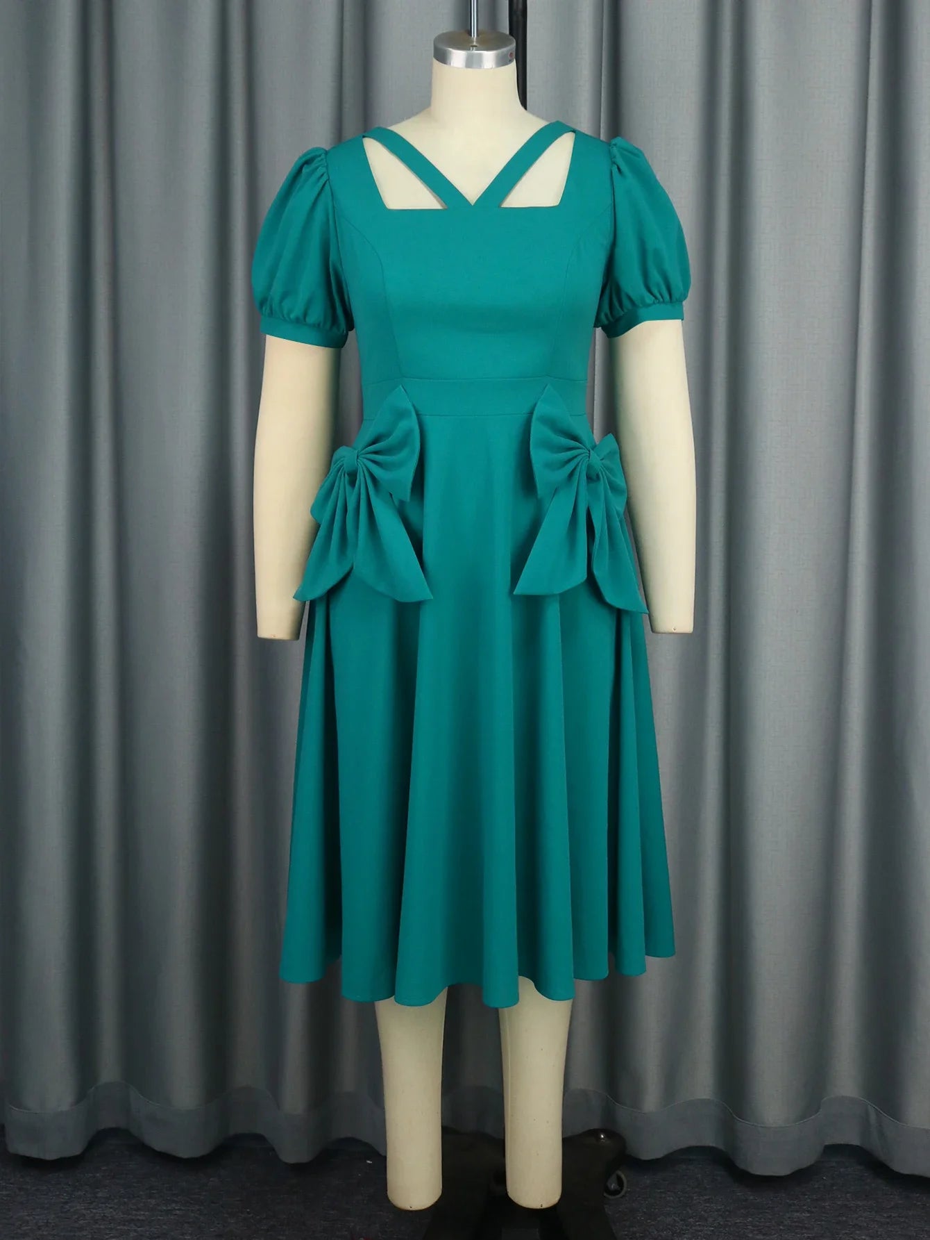 Pleated Church Dress