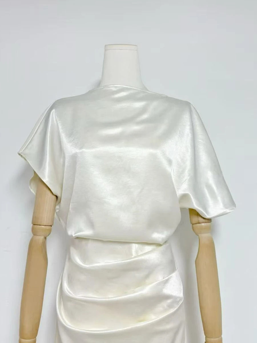 Spliced Folds Dresses