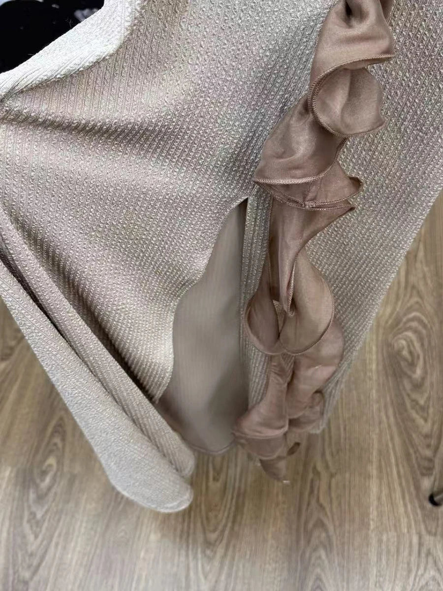 Spliced Fungus Folds Dresses