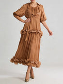 Spliced Folds Dresses