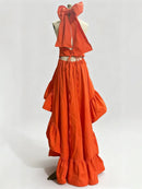 Patchwork Ruffles Dress