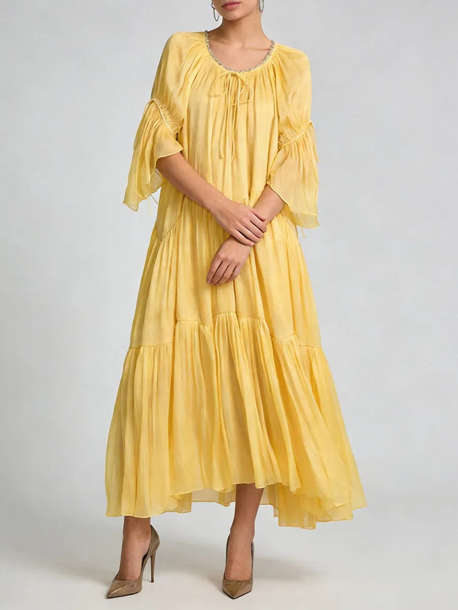 Lace Up Long Dresses