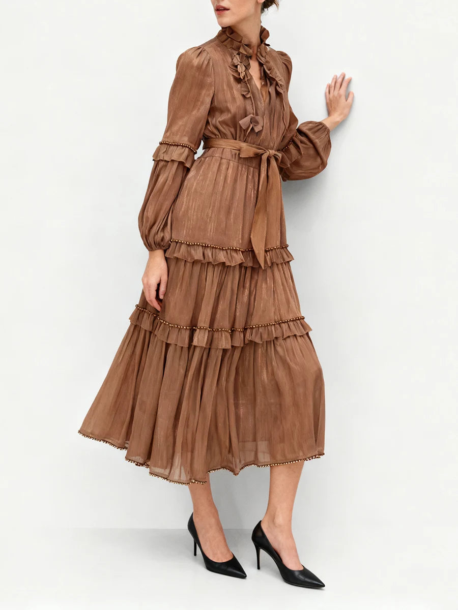 Ruffles Folds Dresses