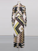 Hit Color Printing Casual Dresses