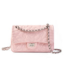 Camellia Pattern Chain Crossbody Bags