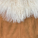 Fur Collar Real Leather Coat