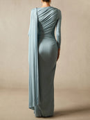 Slimming Spliced Folds Dresses