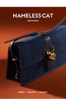 DENIM TRENDING SHOULDER CLUTCH