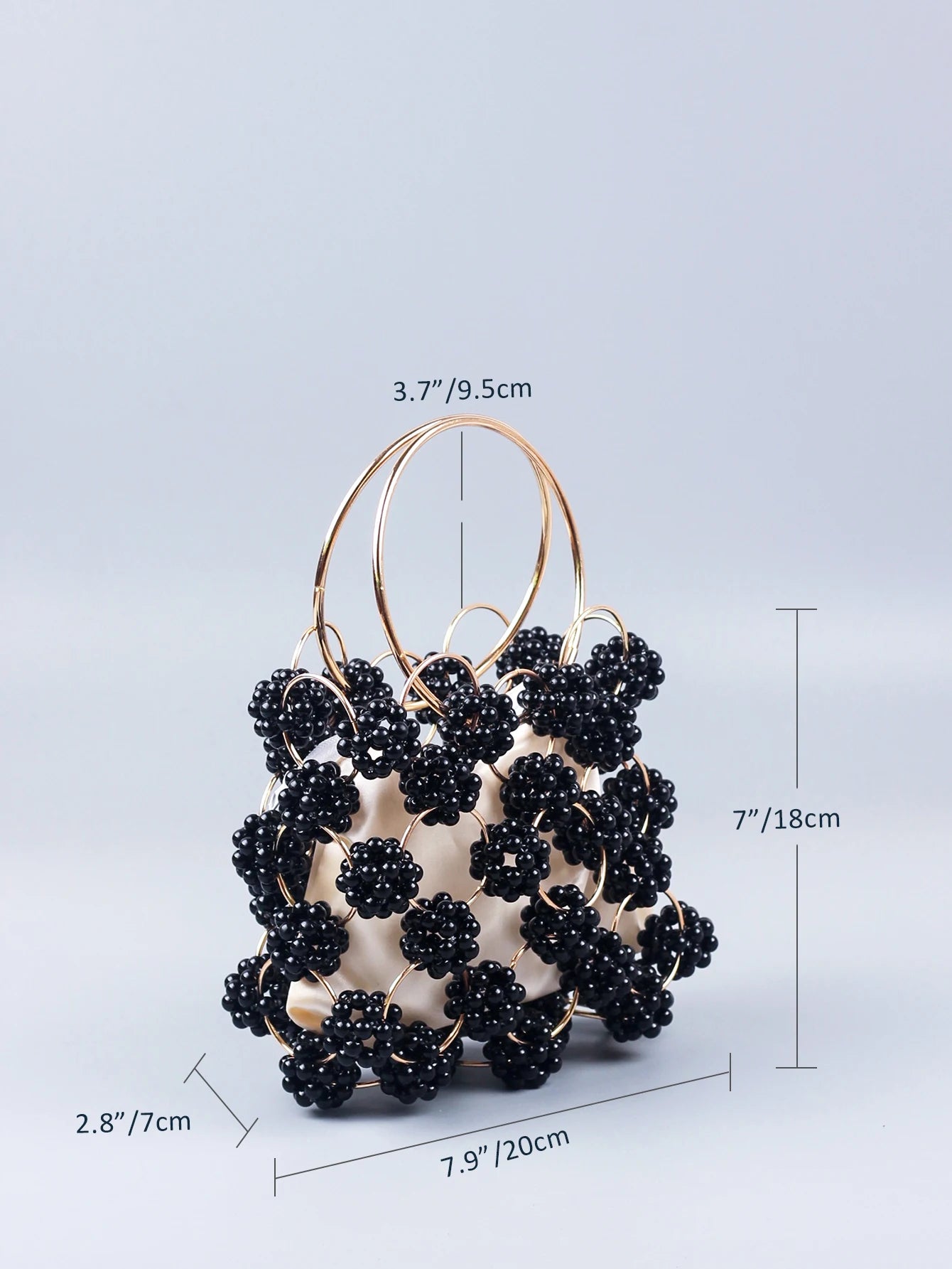 Black Ball Bag Beaded Bag