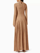 Spliced Metal Buttons Design Dresses