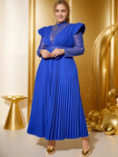 Plus Size Blue Maxi Dress