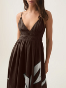 Printing Loose Spliced Dresses