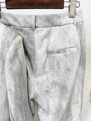 Color Block Two Piece Jean Set