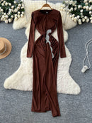 Spliced Bead Elegant Dresses