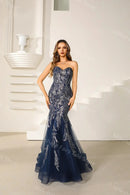 Glamorous Mermaid Glitter Lace Dress