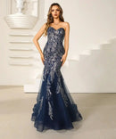 Glamorous Mermaid Glitter Lace Dress