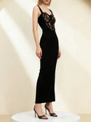 Spliced Lace Dresses