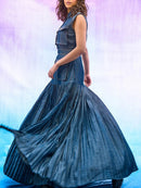Patchwork Pockets Denim Dress