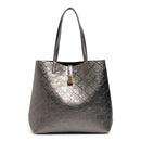 Letter Embossed Design Handbag