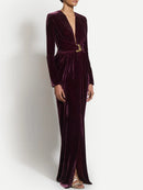 Solid Spliced Folds Dresses