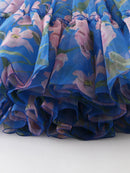 Color block Printing A Line Skirts