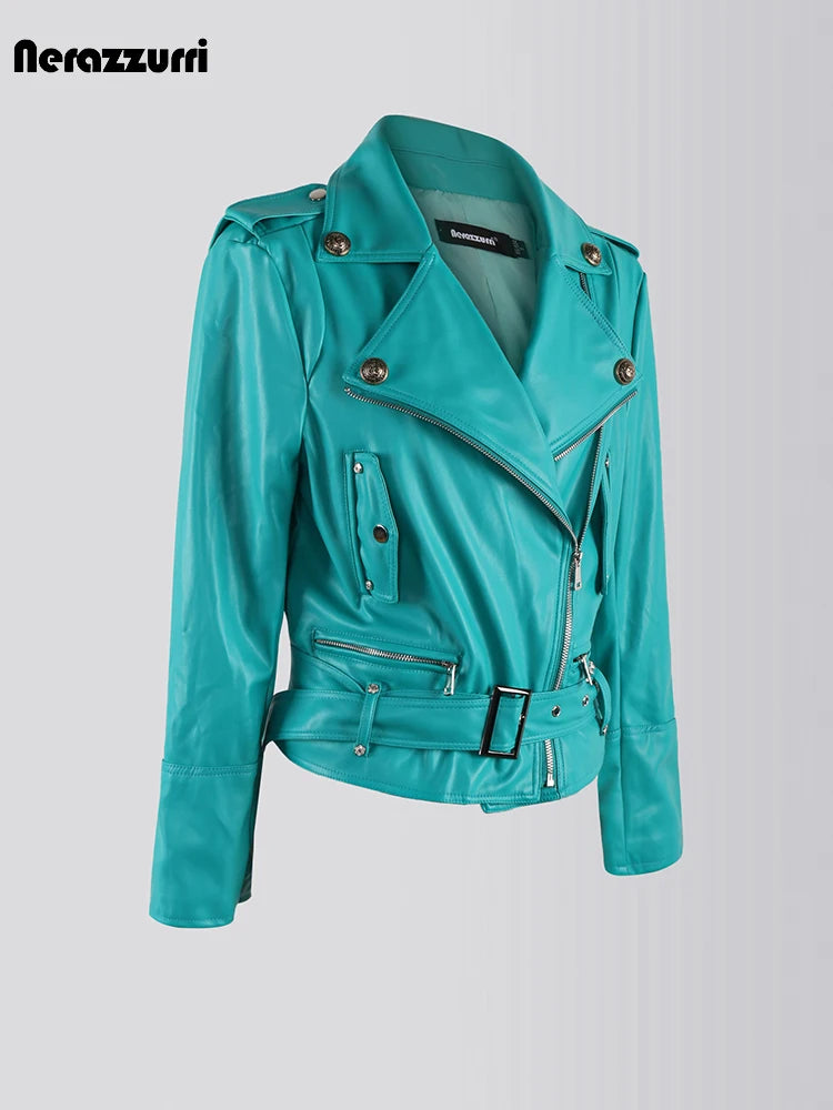 Ladies Biker Jacket With Zipper