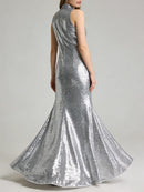 Spliced Sequins Dresses