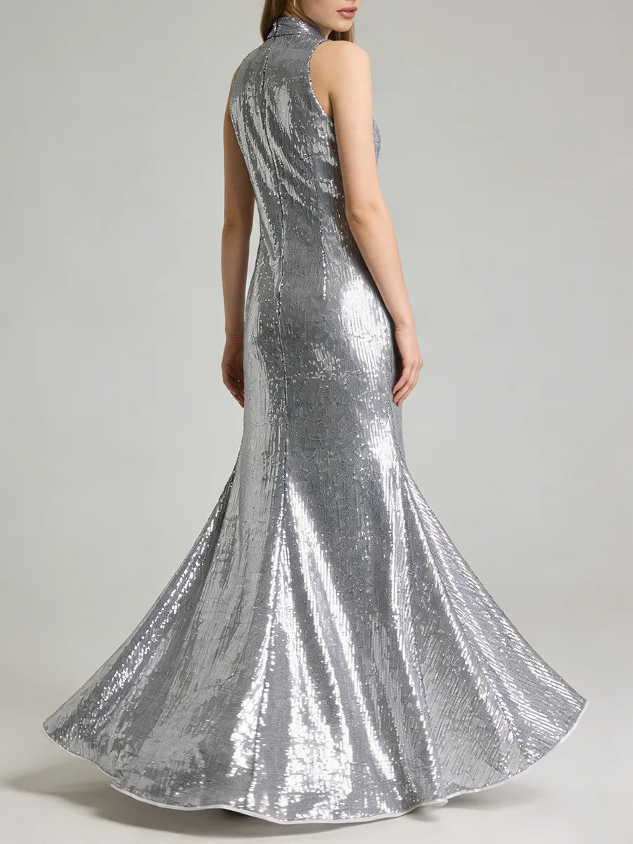 Spliced Sequins Dresses