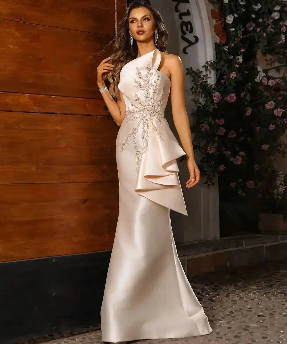 Satin Evening Glitter Dresses
