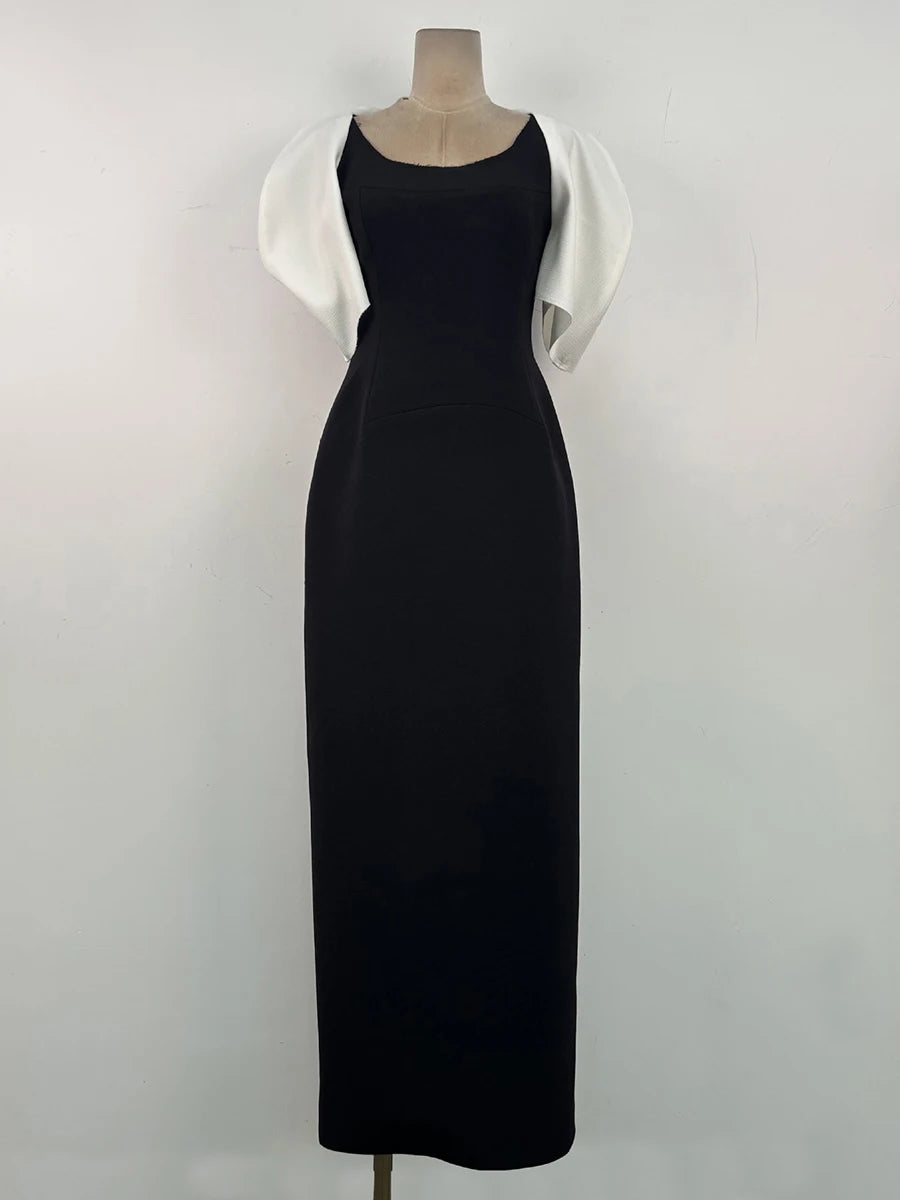Hit Color Loose Minimalist Long Dresses