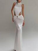 Hollow Out Solid Dresses for Women