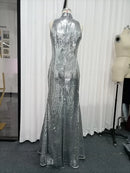 Spliced Sequins Dresses