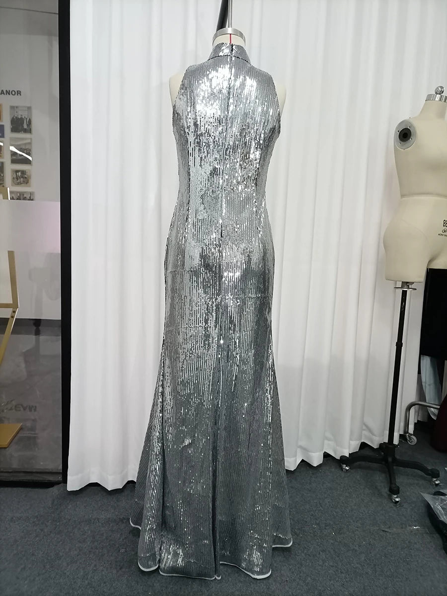 Spliced Sequins Dresses