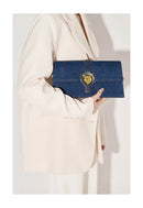 DENIM TRENDING SHOULDER CLUTCH