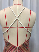 Backless Tunic Sequins Dress