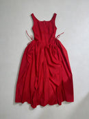 Solid Slimming Spliced Dress
