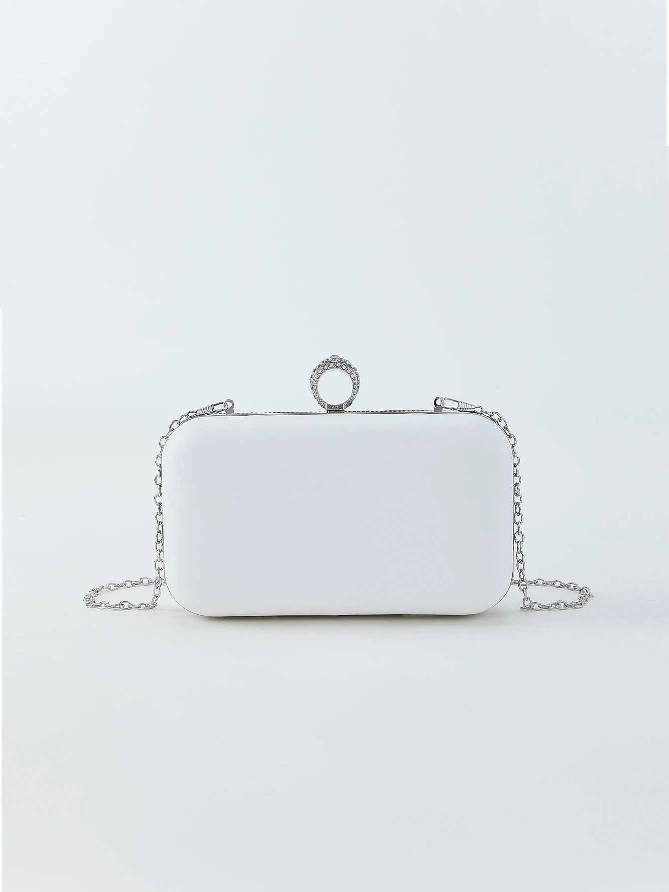 Pearl and rhinestone letter MRS clutch evening bag