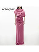 Spliced Folds Dresses