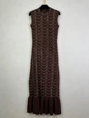 Minimalist Spliced Hot Fix Fashion Dresses