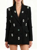 Spliced Bead Luxurious Blazers